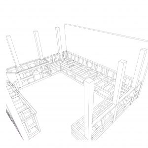 Outdoor Kitchen construction drawing